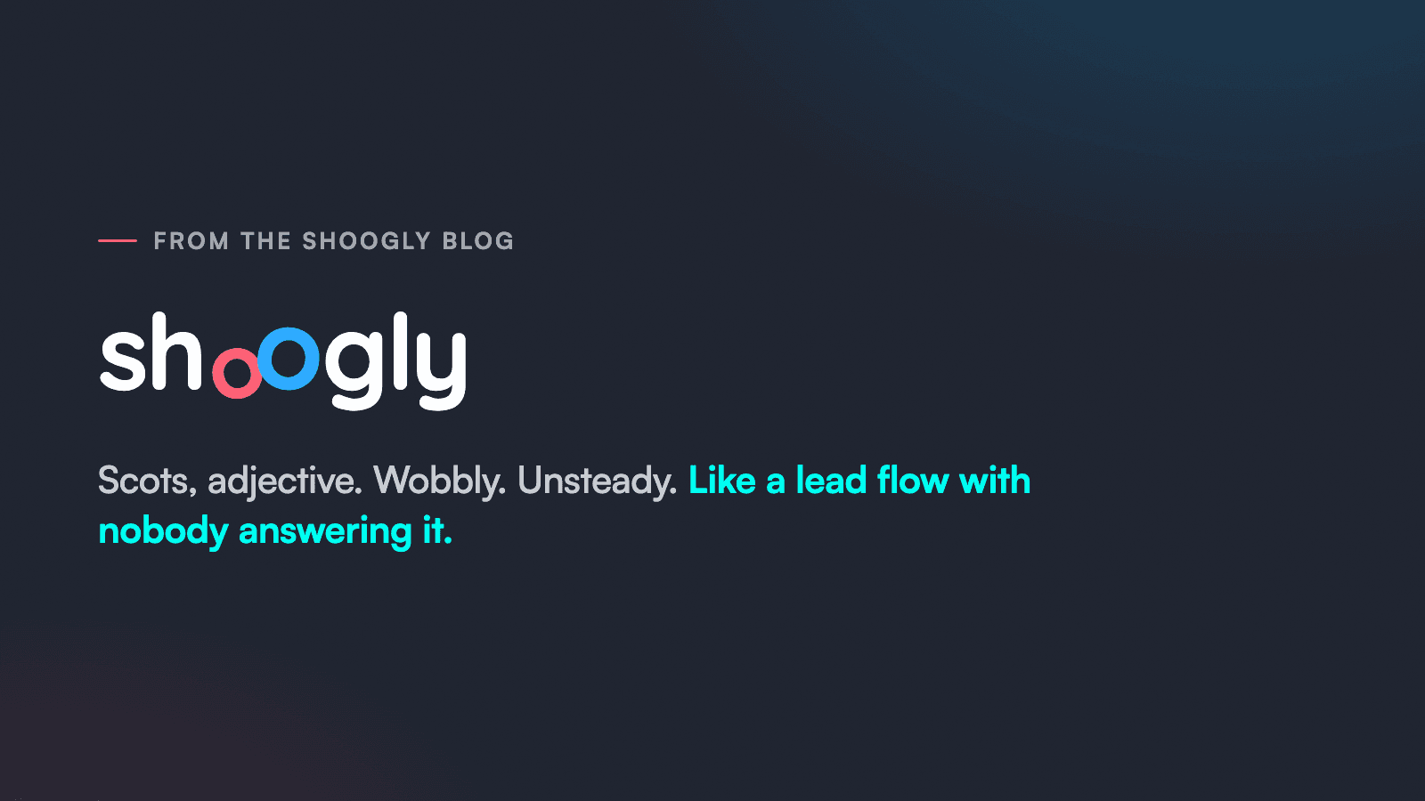 What Shoogly Actually Does (and Why It Exists)